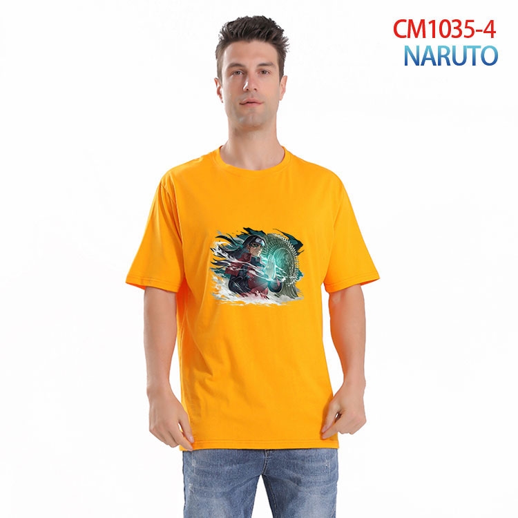 Naruto Printed short-sleeved cotton T-shirt from S to 4XL  CM-1035-4