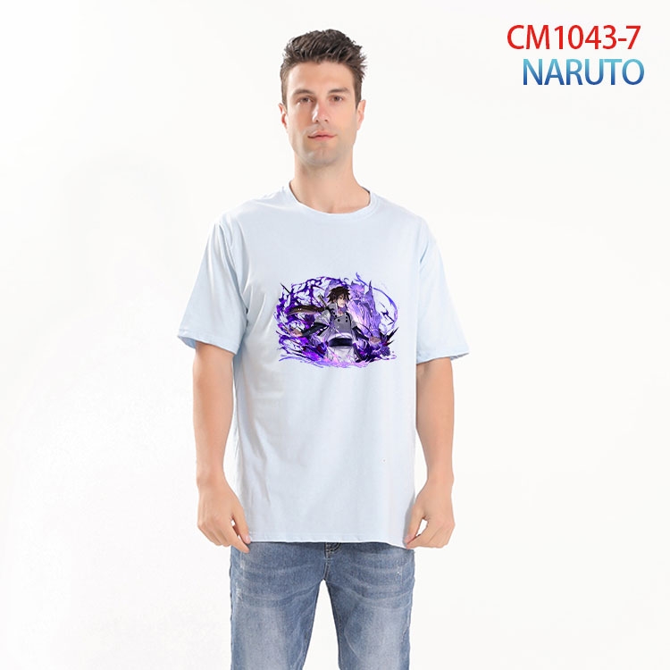 Naruto Printed short-sleeved cotton T-shirt from S to 4XL  CM-1043-7