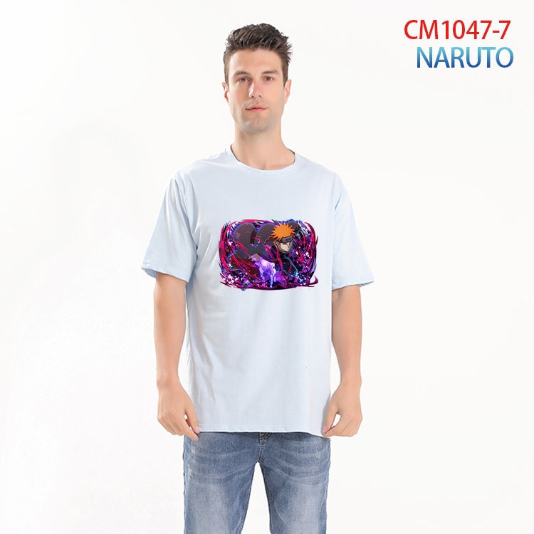 Naruto Printed short-sleeved cotton T-shirt from S to 4XL  CM-1047-7