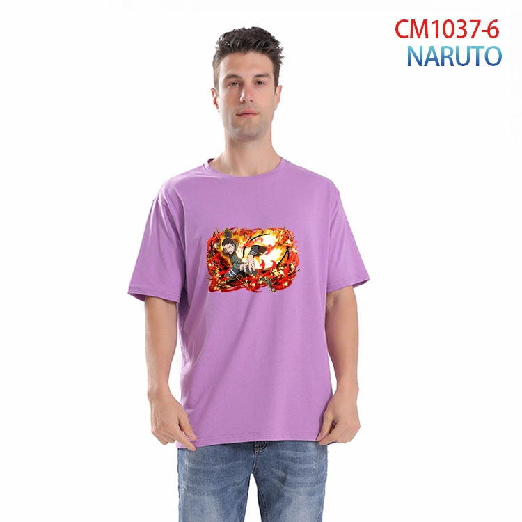 Naruto Printed short-sleeved cotton T-shirt from S to 4XL  CM-1037-6