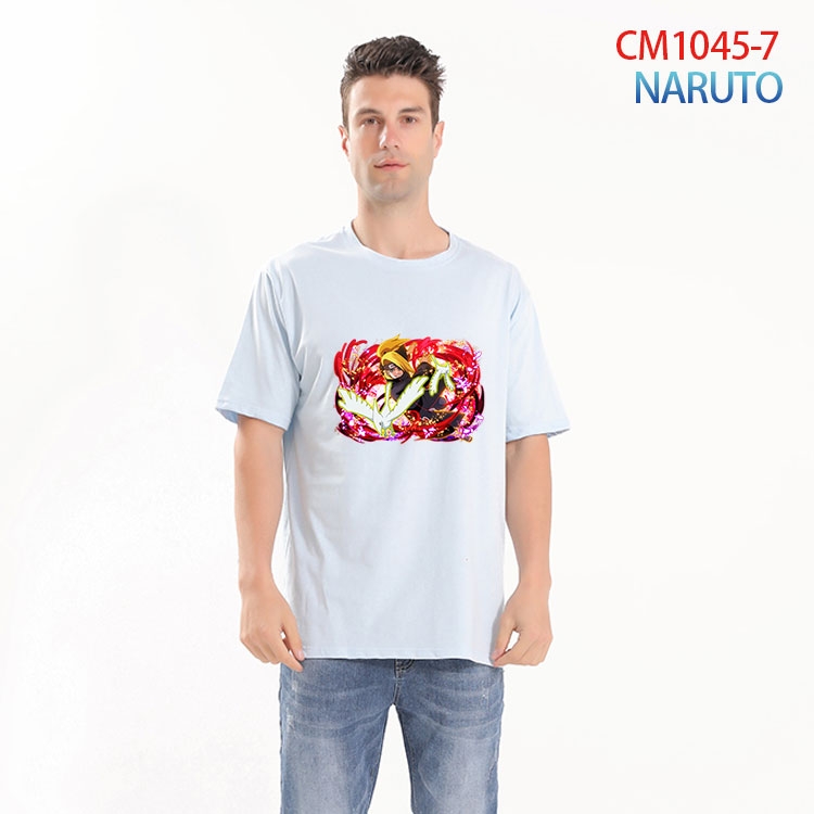 Naruto Printed short-sleeved cotton T-shirt from S to 4XL  CM-1045-7