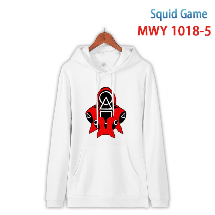 Squid game Long sleeve hooded patch pocket cotton sweatshirt from S to 4XL MQY-1018-5