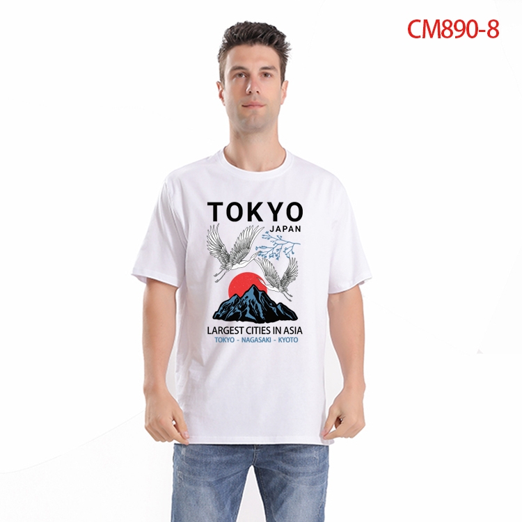 Tokyo Ghoul Printed short-sleeved cotton T-shirt from S to 4XL  CM-890-8
