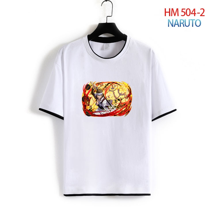 Naruto Cotton round neck short sleeve T-shirt from S to 4XL  HM-504-2