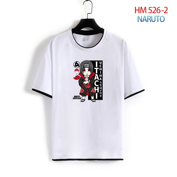 Naruto Cotton round neck short sleeve T-shirt from S to 4XL  HM-526-2