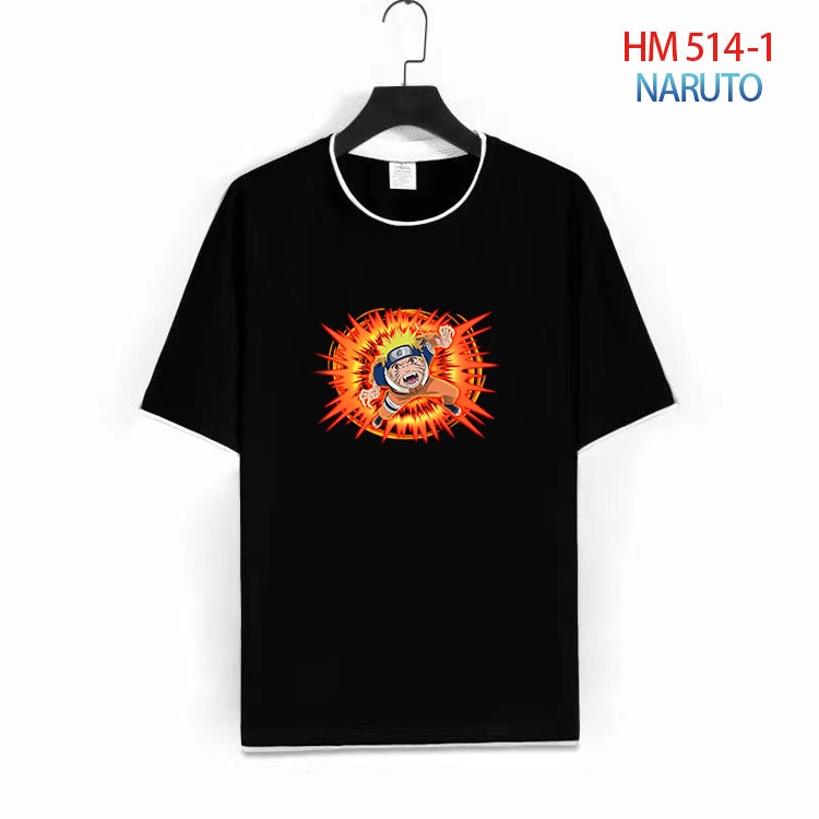 Naruto Cotton round neck short sleeve T-shirt from S to 4XL HM-514-1