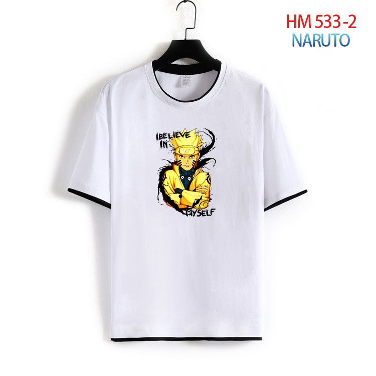 Naruto Cotton round neck short sleeve T-shirt from S to 4XL  HM-533-2