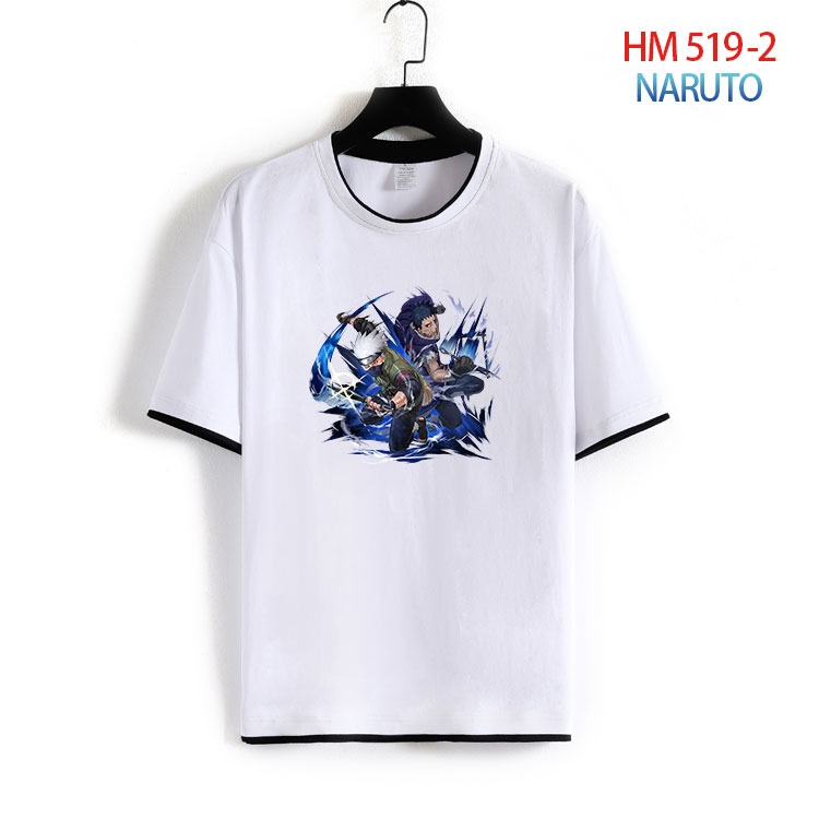 Naruto Cotton round neck short sleeve T-shirt from S to 4XL HM-519-2