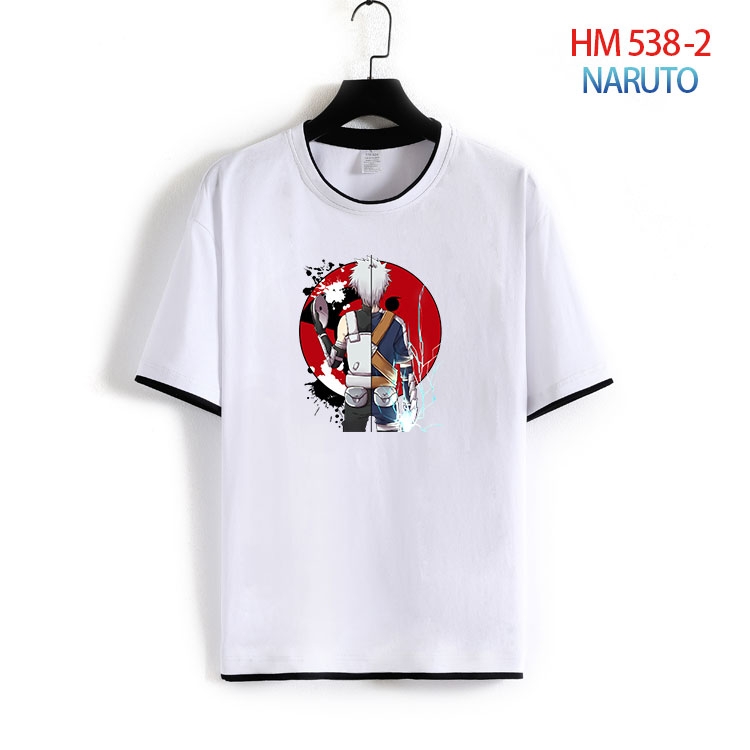 Naruto Cotton round neck short sleeve T-shirt from S to 4XL HM-538-2