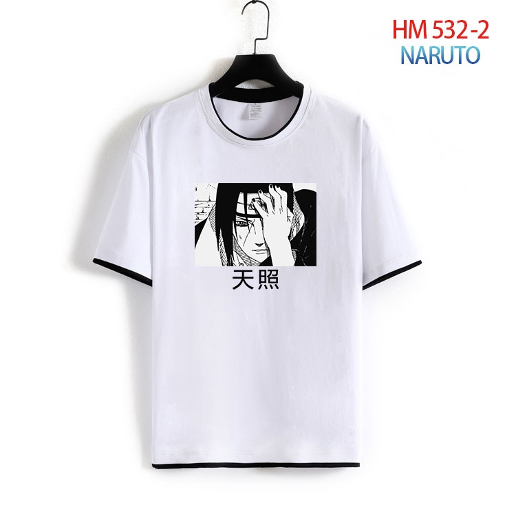 Naruto Cotton round neck short sleeve T-shirt from S to 4XL  HM-532-2