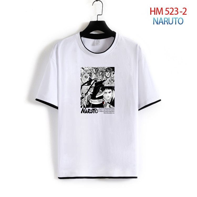 Naruto Cotton round neck short sleeve T-shirt from S to 4XL  HM-523-2
