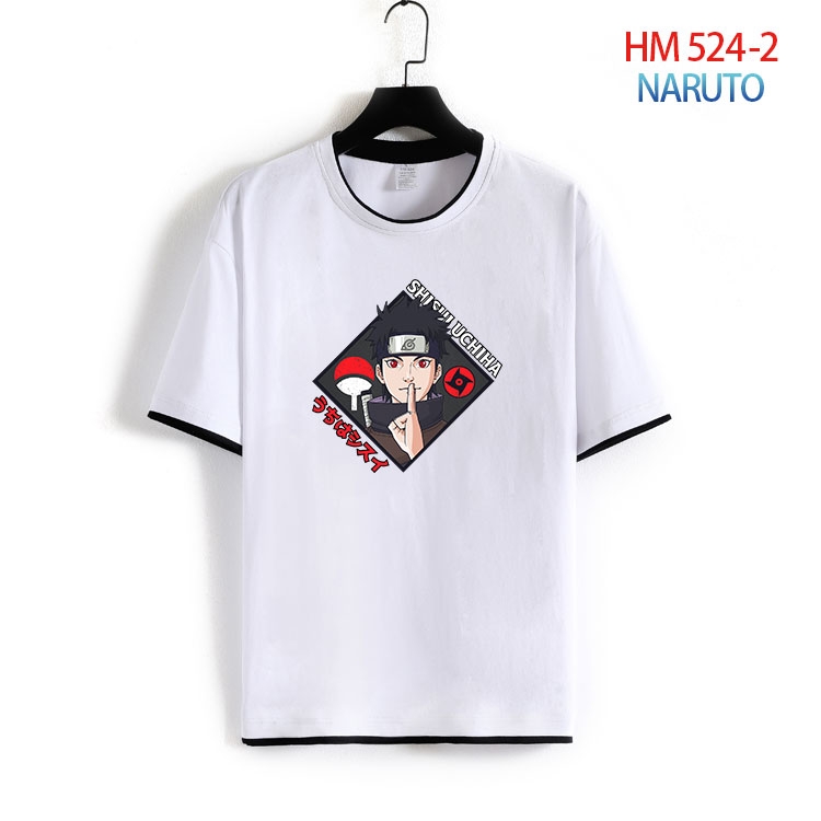Naruto Cotton round neck short sleeve T-shirt from S to 4XL HM-524-2