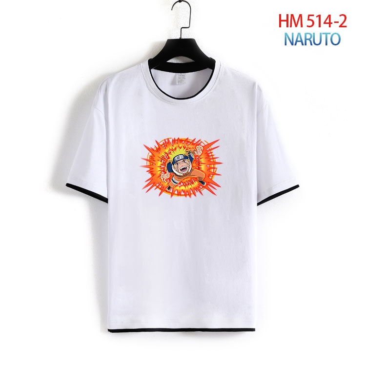 Naruto Cotton round neck short sleeve T-shirt from S to 4XL  HM-514-2