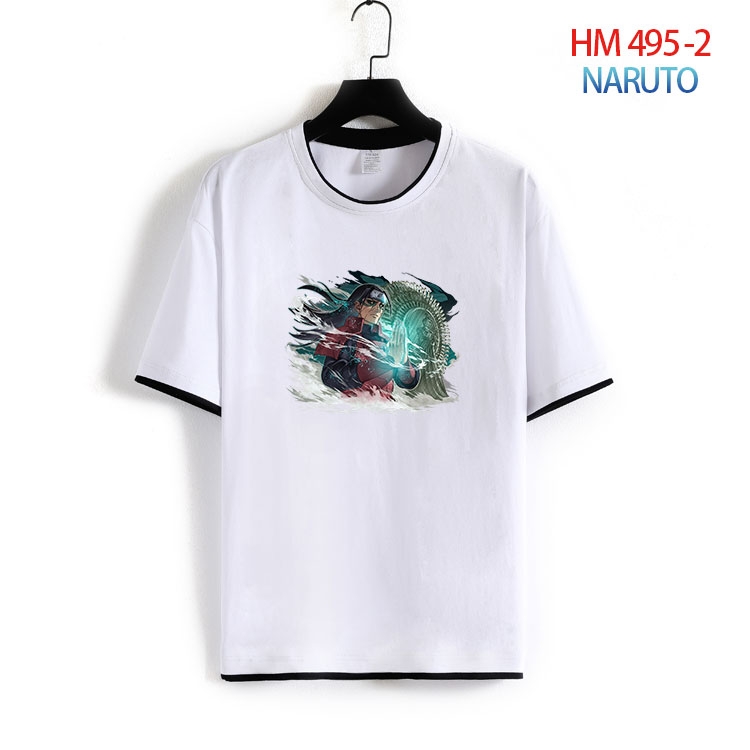 Naruto Cotton round neck short sleeve T-shirt from S to 4XL HM-495-2