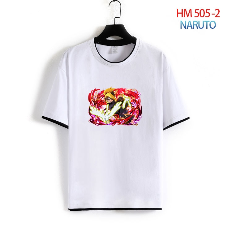 Naruto Cotton round neck short sleeve T-shirt from S to 4XL  HM-505-2
