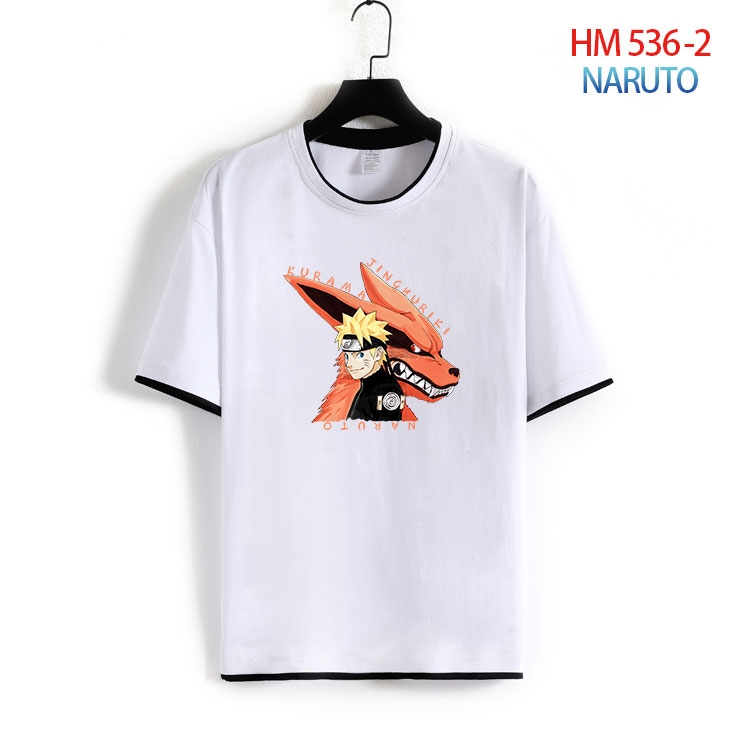 Naruto Cotton round neck short sleeve T-shirt from S to 4XL  HM-536-2