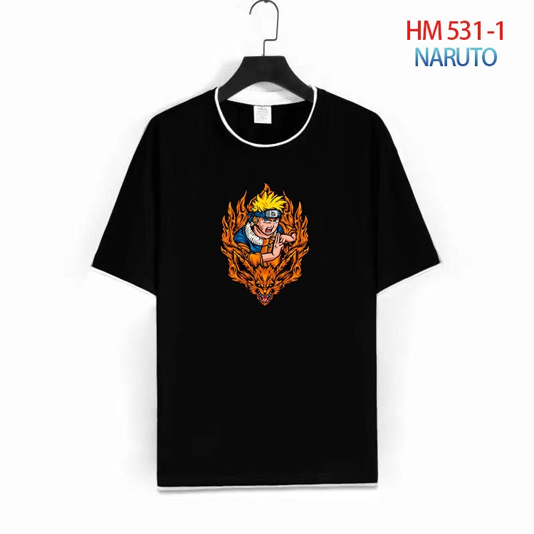 Naruto Cotton round neck short sleeve T-shirt from S to 4XL HM-531-1
