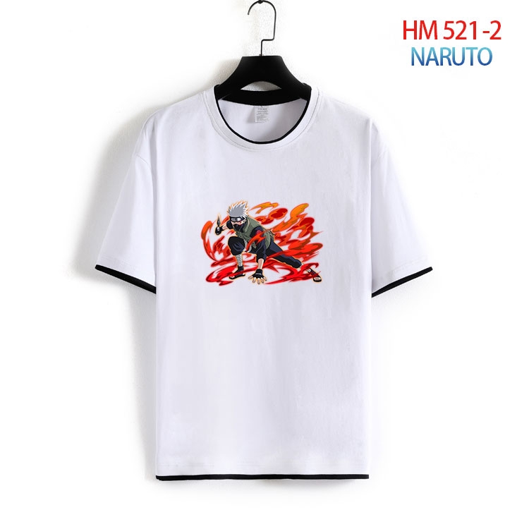 Naruto Cotton round neck short sleeve T-shirt from S to 4XL HM-521-2