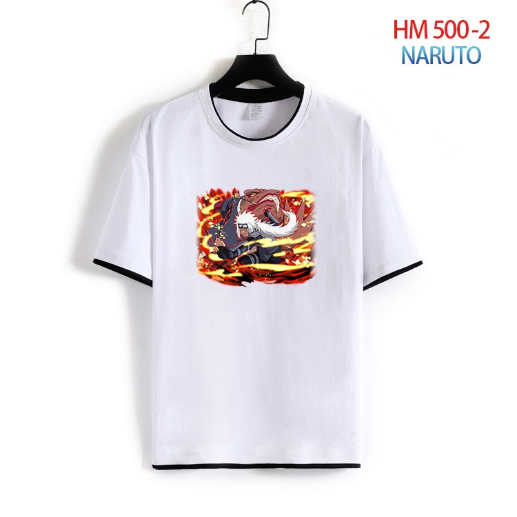 Naruto Cotton round neck short sleeve T-shirt from S to 4XL HM-500-2