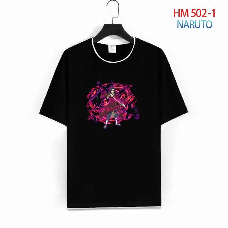 Naruto Cotton round neck short sleeve T-shirt from S to 4XL HM-502-1