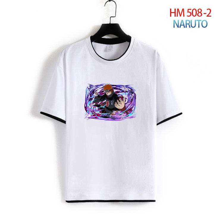 Naruto Cotton round neck short sleeve T-shirt from S to 4XL   HM-508-2