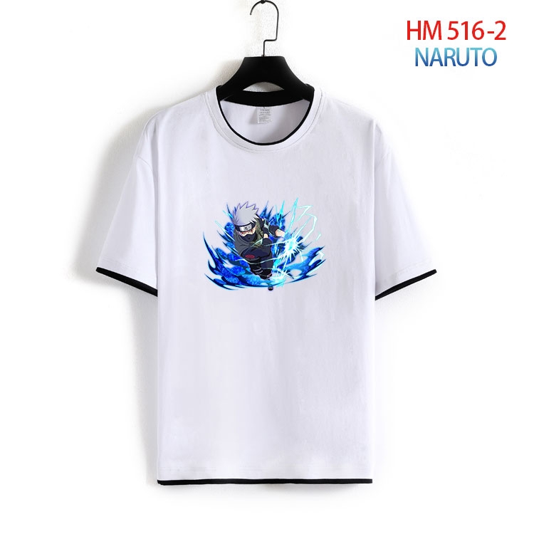 Naruto Cotton round neck short sleeve T-shirt from S to 4XL HM-516-2