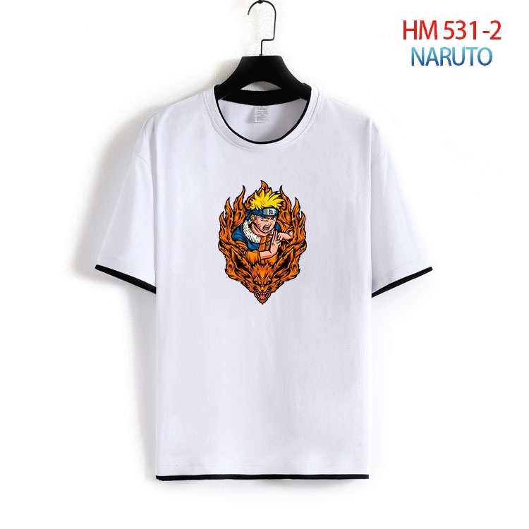 Naruto Cotton round neck short sleeve T-shirt from S to 4XL  HM-531-2