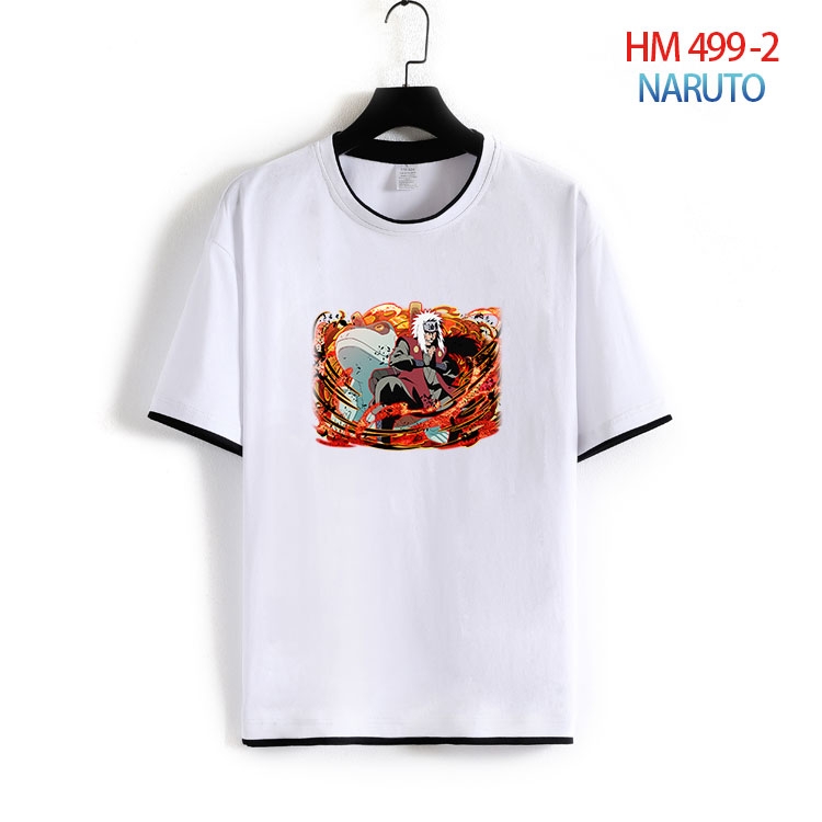 Naruto Cotton round neck short sleeve T-shirt from S to 4XL HM-499-2