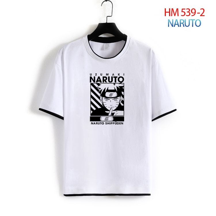 Naruto Cotton round neck short sleeve T-shirt from S to 4XL  HM-539-2