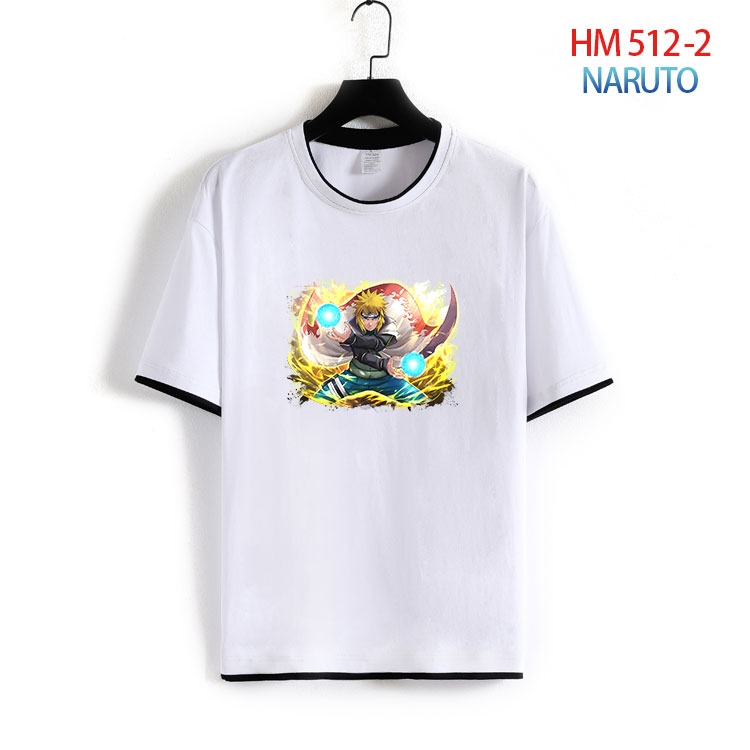 Naruto Cotton round neck short sleeve T-shirt from S to 4XL  HM-512-2