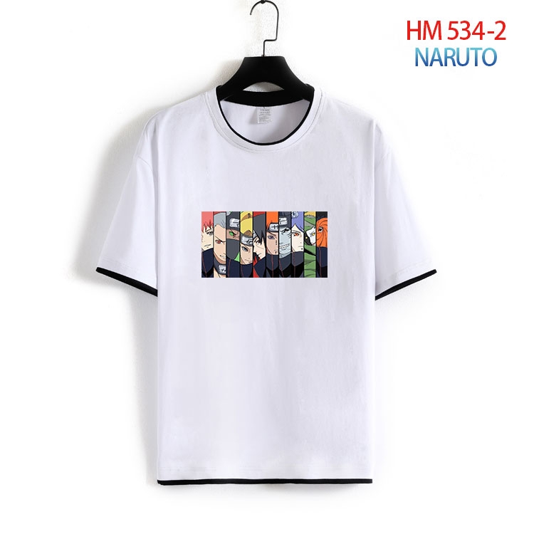 Naruto Cotton round neck short sleeve T-shirt from S to 4XL  HM-534-2