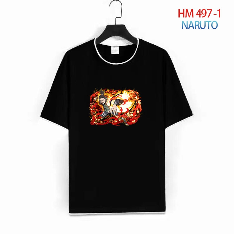 Naruto Cotton round neck short sleeve T-shirt from S to 4XL HM-497-1