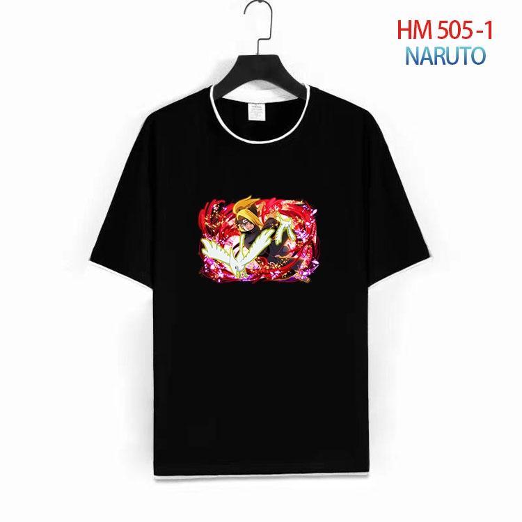 Naruto Cotton round neck short sleeve T-shirt from S to 4XL HM-505-1