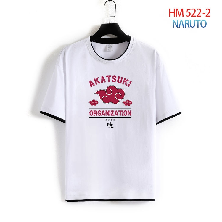 Naruto Cotton round neck short sleeve T-shirt from S to 4XL  HM-522-2