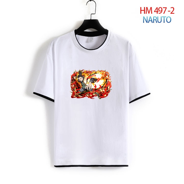 Naruto Cotton round neck short sleeve T-shirt from S to 4XL HM-497-2