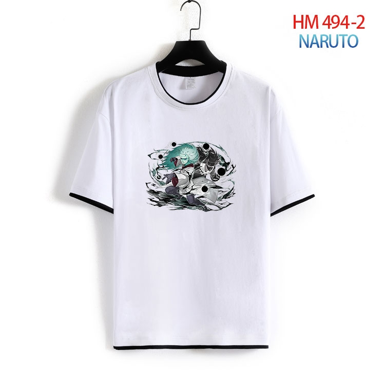 Naruto Cotton round neck short sleeve T-shirt from S to 4XL  HM-494-2