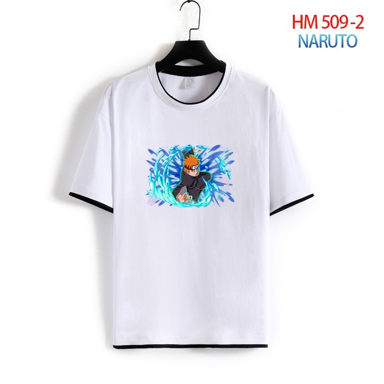 Naruto Cotton round neck short sleeve T-shirt from S to 4XL HM-509-2