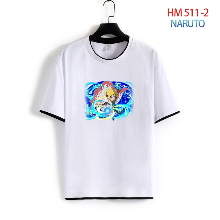 Naruto Cotton round neck short sleeve T-shirt from S to 4XL HM-511-2