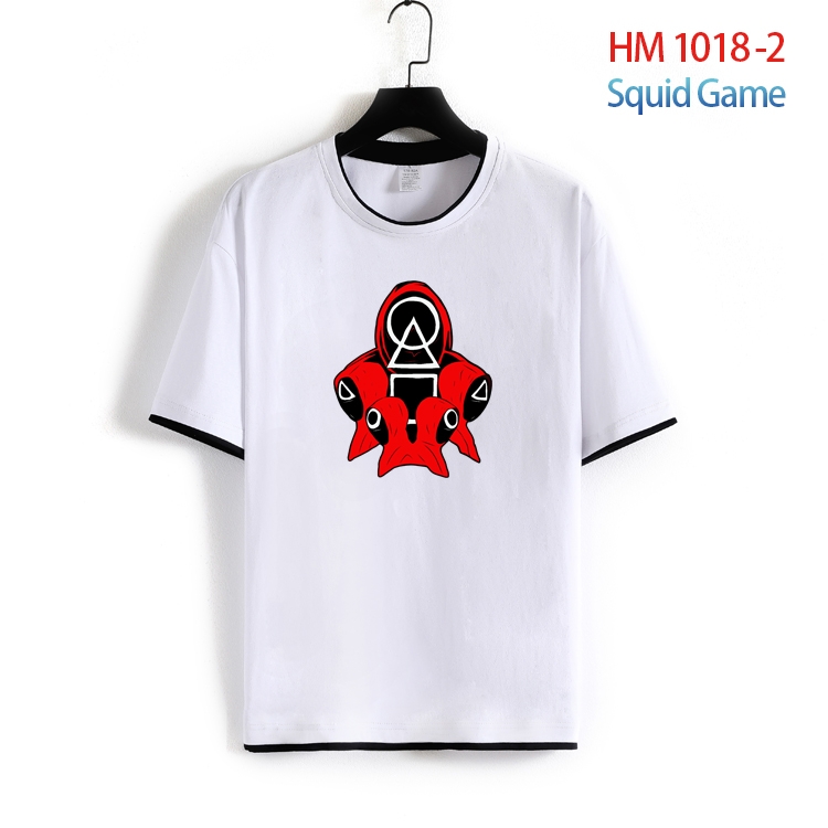 Squid game Cotton round neck short sleeve T-shirt from S to 4XL  HM-1018-2