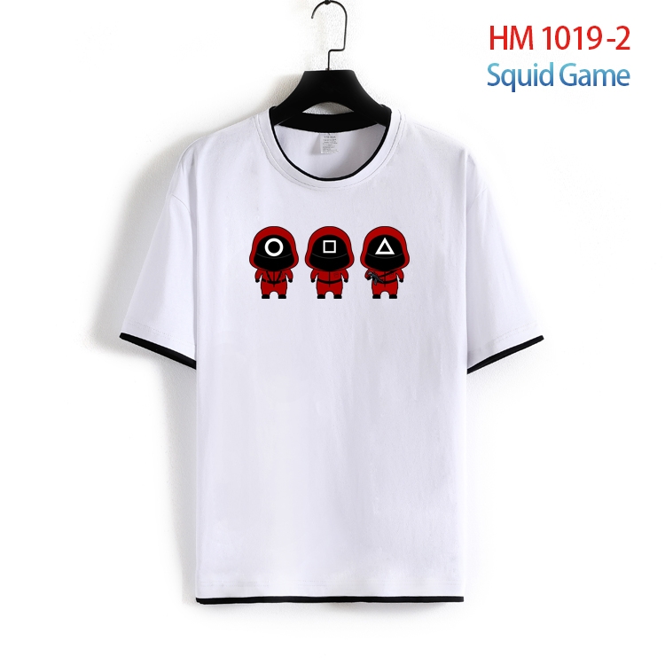 Squid game Cotton round neck short sleeve T-shirt from S to 4XL  HM-1019-2