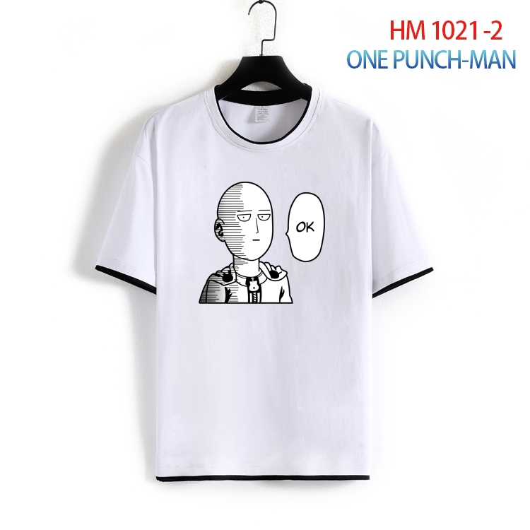 One Punch Man Cotton round neck short sleeve T-shirt from S to 4XL HM-1021-2