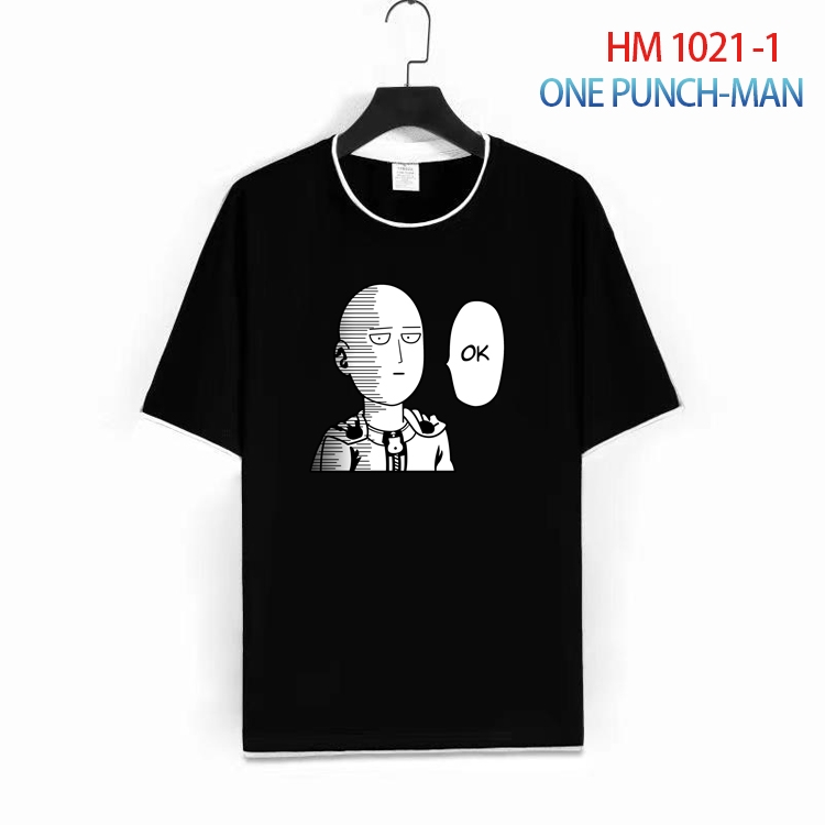 One Punch Man Cotton round neck short sleeve T-shirt from S to 4XL  HM-1021-1