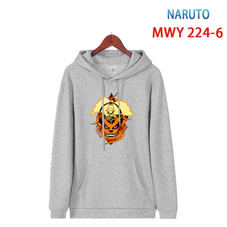 Naruto Long sleeve hooded patch pocket cotton sweatshirt from S to 4XL  MWY-224-6