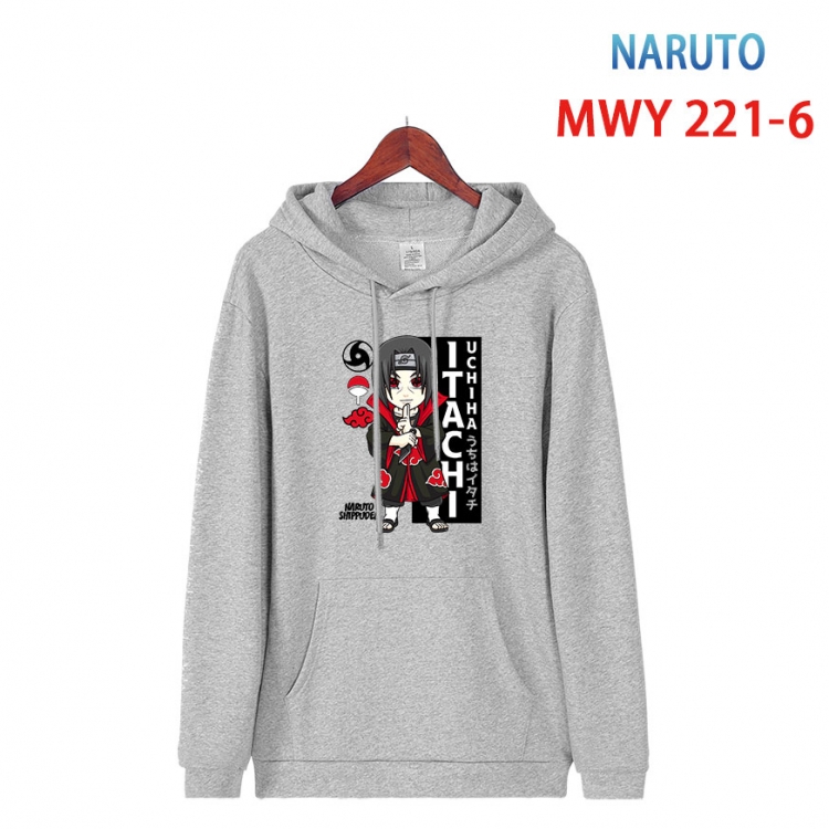 Naruto Long sleeve hooded patch pocket cotton sweatshirt from S to 4XL  MWY-221-6