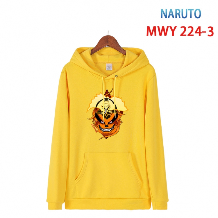 Naruto Long sleeve hooded patch pocket cotton sweatshirt from S to 4XL  MWY-224-3
