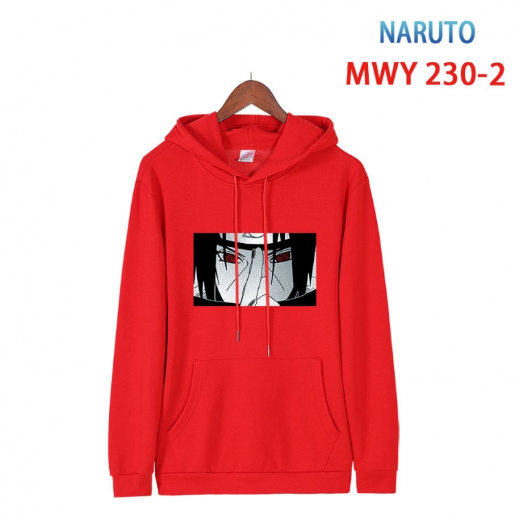 Naruto Long sleeve hooded patch pocket cotton sweatshirt from S to 4XL  MWY-230-2