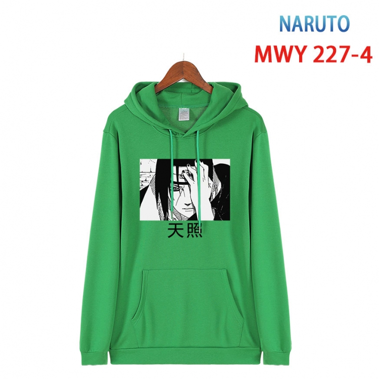 Naruto Long sleeve hooded patch pocket cotton sweatshirt from S to 4XL  MWY-227-4