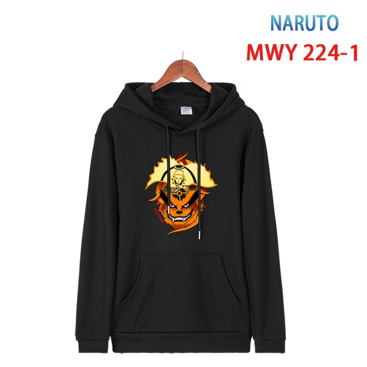 Naruto Long sleeve hooded patch pocket cotton sweatshirt from S to 4XL MWY-224-1
