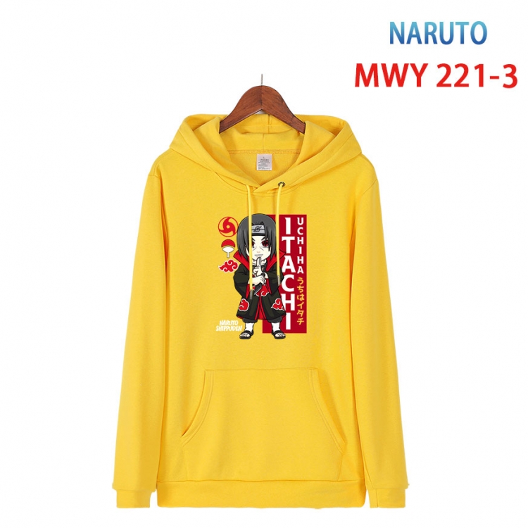 Naruto Long sleeve hooded patch pocket cotton sweatshirt from S to 4XL  MWY-221-3
