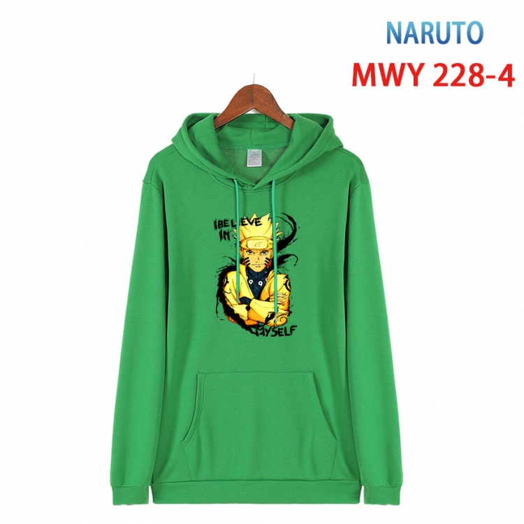 Naruto Long sleeve hooded patch pocket cotton sweatshirt from S to 4XL MWY-228-4